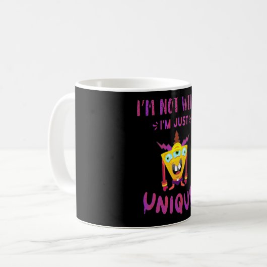 Mug Je ne suis pas bizarre, je suis juste unique (Devant gauche)