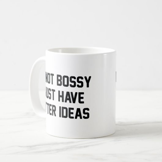 Mug Je ne suis pas Bossy (Devant gauche)