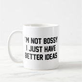 Mug Je ne suis pas Bossy (Gauche)