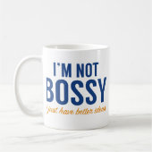 Mug Je ne suis pas Bossy (Gauche)