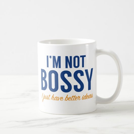 Mug Je ne suis pas Bossy (Droite)