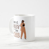 Mug Je ne suis pas Bossy, je suis le patron - Donner d (Devant gauche)