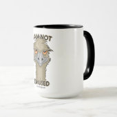 Mug Je ne suis pas calembour drôle d'émeu d'Emused (Devant droit)