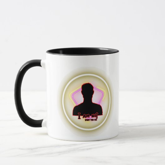 Mug « Je ne suis pas ce que vous voyez » – Affirmation (Gauche)
