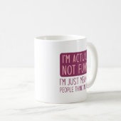Mug Je ne suis pas drôle (Devant droit)