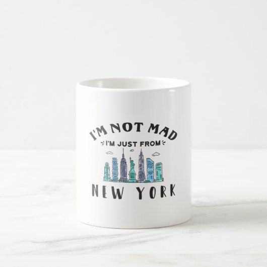 Mug Je ne suis pas fâché, je viens de New York (Centre)