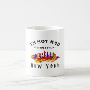 Mug Je ne suis pas fâché, je viens de New York