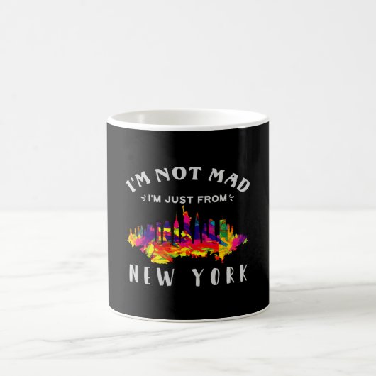 Mug Je ne suis pas fâché, je viens de New York (Centre)