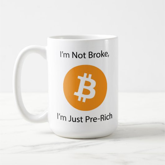 Mug Je ne suis pas fauché Je suis juste pré-riche (Gauche)