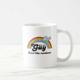 Mug Je ne suis pas gay foncé
