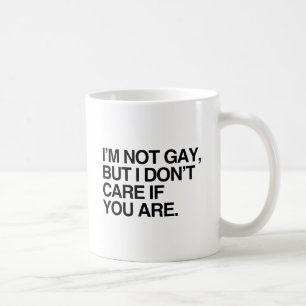 Mug JE NE SUIS PAS GAY MAIS JE M'EN FICHE SI TU L'ES.p