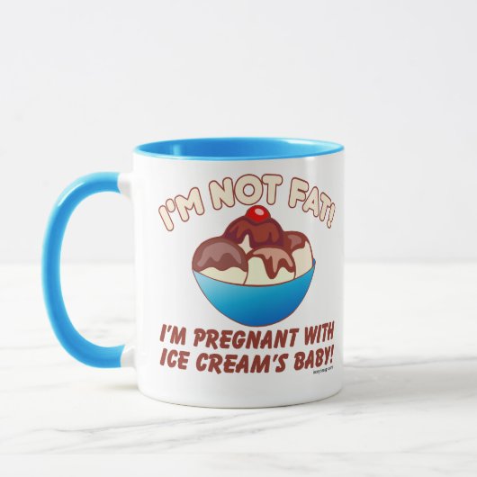 Mug Je ne suis pas gros ! Je suis enceinte avec le (Gauche)