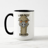 Mug Je ne suis pas le calembour drôle | d'émeu (Gauche)