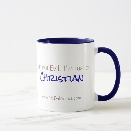 Mug Je ne suis pas le Mal, je ne suis qu'un christiani (Droite)