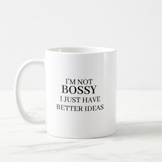 Mug Je ne suis pas le patron, j'ai simplement de meill (Gauche)