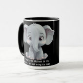 Mug Je ne suis pas l'éléphant dans la pièce (Devant gauche)