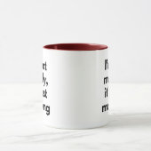 Mug Je ne suis pas Moody C'est juste matinal drôle (Centre)