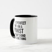 Mug Je ne suis pas parfait mais je suis un pianiste (Devant gauche)