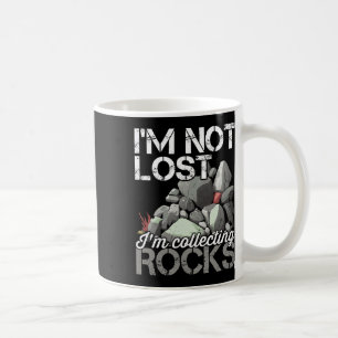 Mug Je ne suis pas perdu Je collecte des roches Géolog