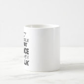 Mug Je ne suis pas responsable de ce que fait mon visa (Centre)