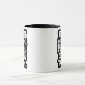 Mug Je ne suis pas responsable de ce que fait mon visa (Centre)