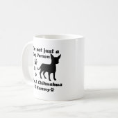 Mug Je ne suis pas simplement une personne de chien ; (Devant gauche)