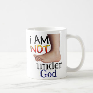 Mug Je ne suis pas sous Dieu