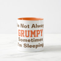 Je ne suis pas toujours Grumpy Funny Typographie O