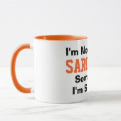 Mug Je ne suis pas toujours sarcastique Funny Typograp (Gauche)