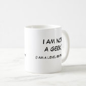 Mug Je ne suis pas un geek ! (Devant droit)