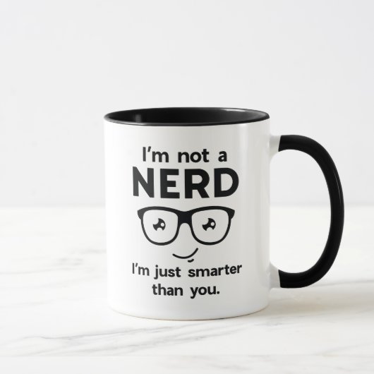 Mug Je ne suis pas un nerd (Droite)