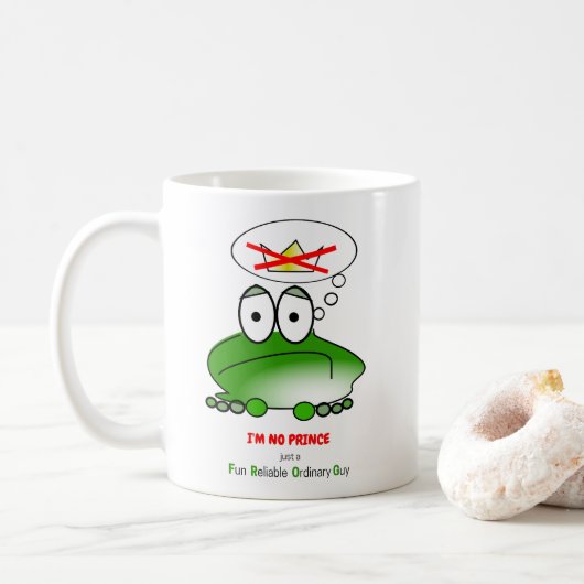 Mug Je ne suis pas un prince. Juste un FROG (Avec donut)