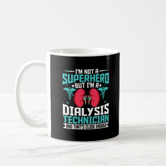 Mug Je ne suis pas un super-héros, mais un technicien  (Gauche)
