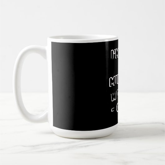 Mug Je ne suis pas un travailleur miracle - café (Gauche)