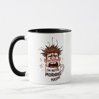 Mug "Je ne suis pas une personne matinale" (homme)