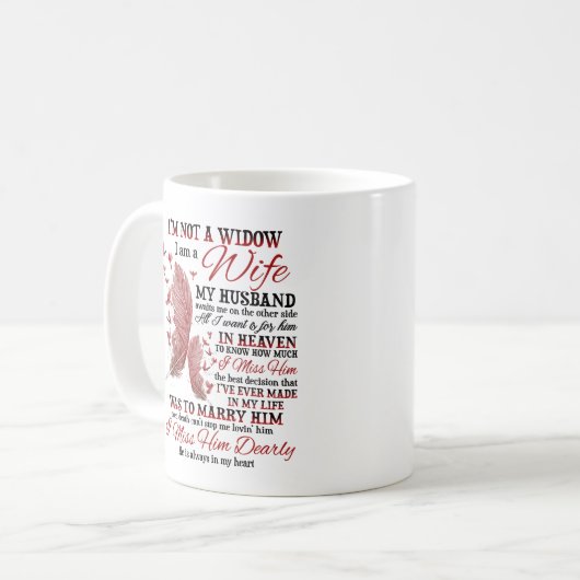 Mug Je ne suis pas une veuve (Devant gauche)