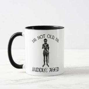Mug Je ne suis pas vieux - je suis moyen-âge