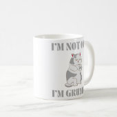 Mug Je ne suis pas vieux Je suis un chat grincheux cad (Devant droit)