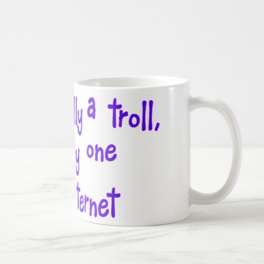 Mug Je ne suis pas vraiment un troll (Droite)