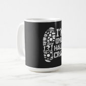 Mug Je ne suis qu'à moitié fou 13.1 (Devant gauche)
