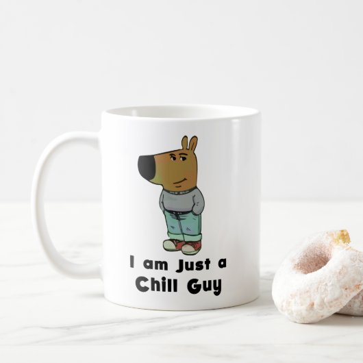 Mug Je ne suis qu'un type de frisson (Avec donut)