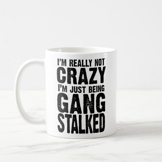 Mug Je ne suis vraiment pas fou, je suis simplement ha (Gauche)