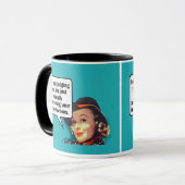 Mug Je ne te juge pas... Retro Woman (Devant gauche)