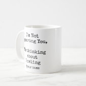 Mug Je ne t'ignore pas, je pense au Bowling (Devant gauche)