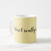 Mug Je ne travaille pas ici drôle (Devant gauche)