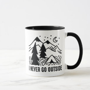 Mug Je Ne Vais Jamais Dehors