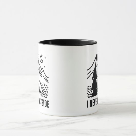 Mug Je Ne Vais Jamais Dehors (Centre)