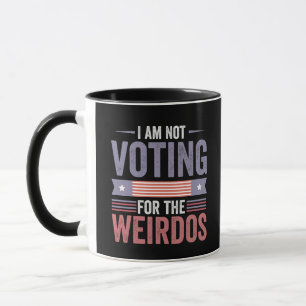 Mug Je ne vote pas pour l'élection républicaine de Wei