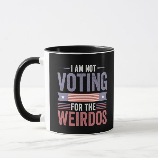 Mug Je ne vote pas pour l'élection républicaine de Wei (Gauche)