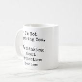 Mug Je ne vous ignore pas, je pense à la gymnastique (Devant gauche)